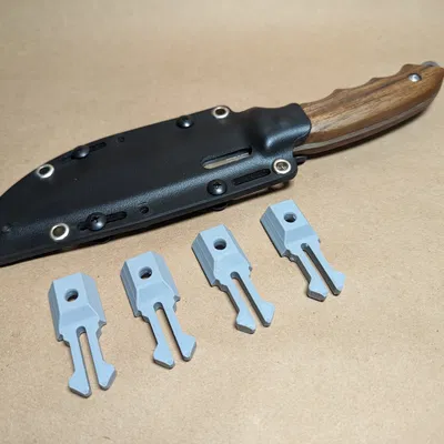 Kẹp gắn vỏ Kydex QUICK-CLIP cho các kích thước ngắn, vừa và dài