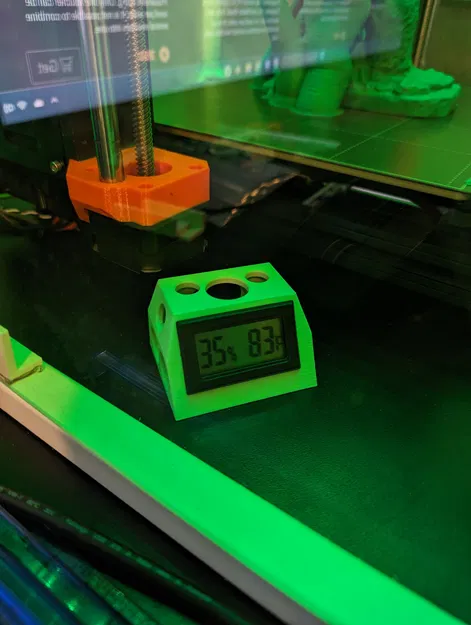 Giá đỡ đồng hồ đo nhiệt độ và độ ẩm trong hộp kín - Image 1