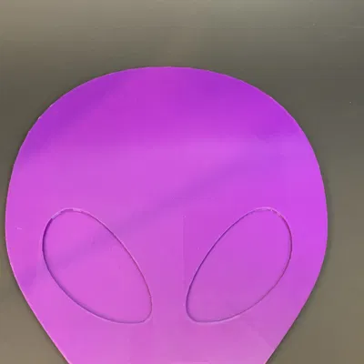 Bảng trang trí đầu người ngoài hành tinh dễ treo tường