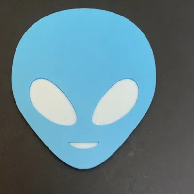 Bảng trang trí đầu người ngoài hành tinh dễ treo tường