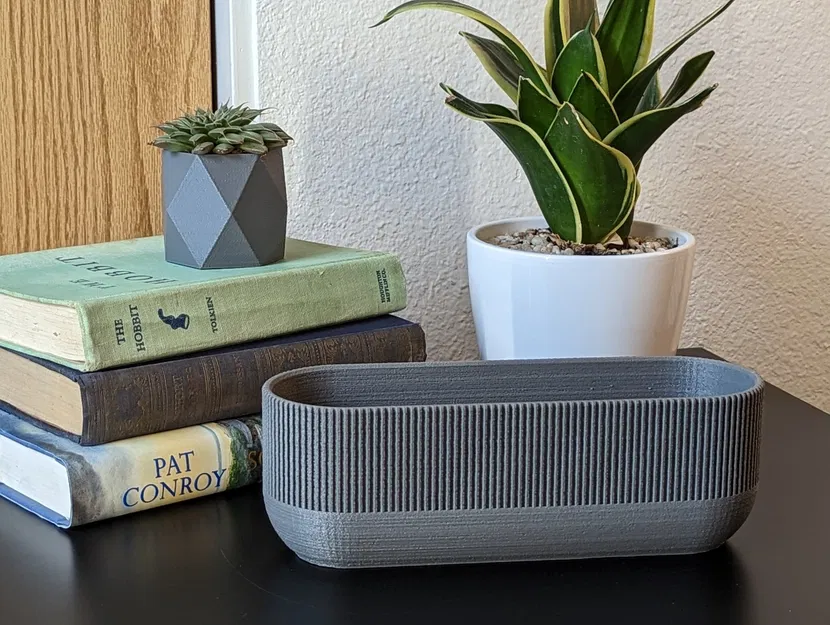 Chậu cây ba ngăn hiện đại có lỗ thoát nước và khay hứng - Image 4