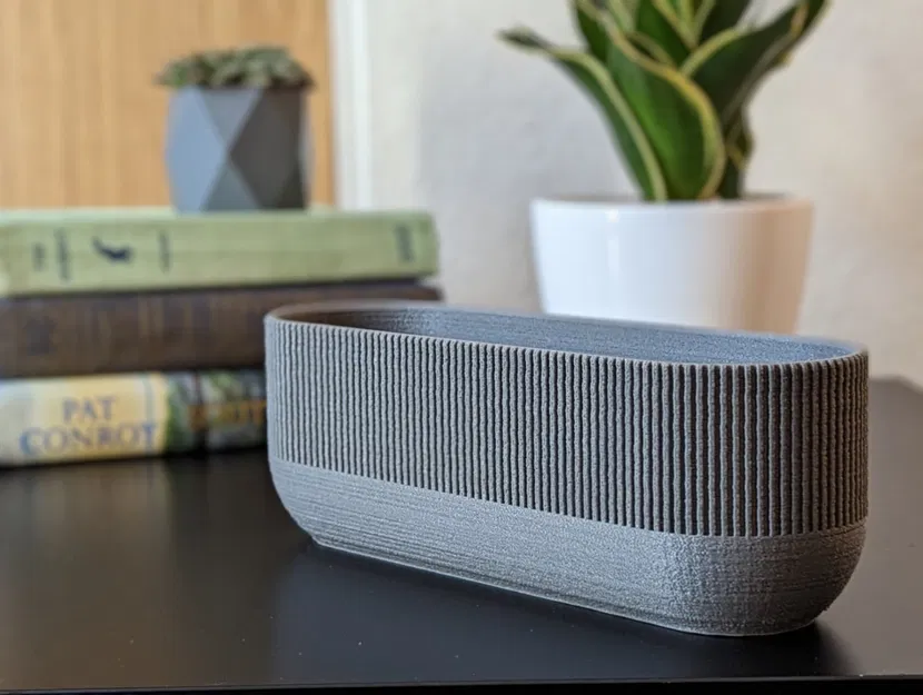 Chậu cây ba ngăn hiện đại có lỗ thoát nước và khay hứng - Image 7