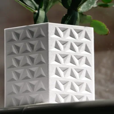 Chậu cây hình lục giác Tri-Hex 4 inch có lỗ thoát nước