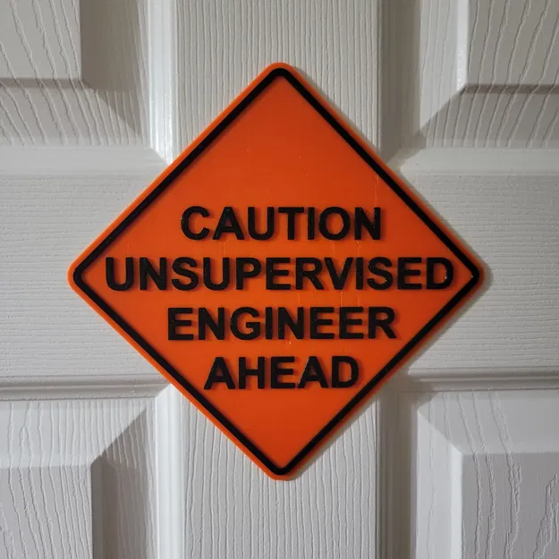 Biển cảnh báo kỹ sư không giám sát phía trước - Image 1