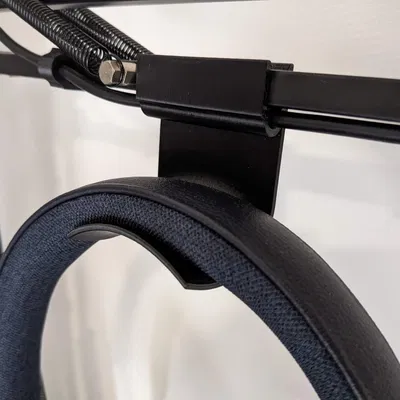 Giá treo tai nghe gắn trên cần micro