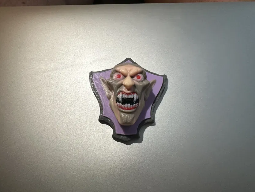 Biểu tượng Vampire Plaque in một màu sắc - Image 1