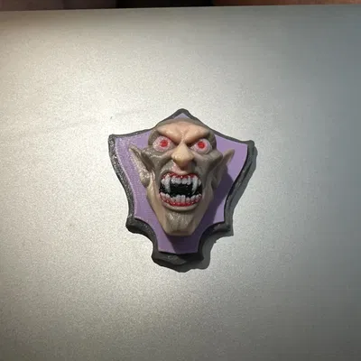 Biểu tượng Vampire Plaque in một màu sắc