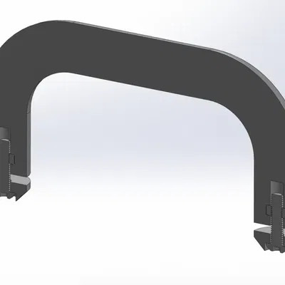 Tay cầm đơn giản cho nắp thùng rác