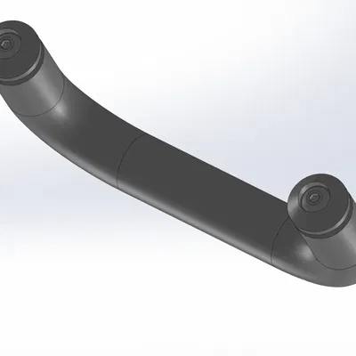 Tay cầm đơn giản cho nắp thùng rác