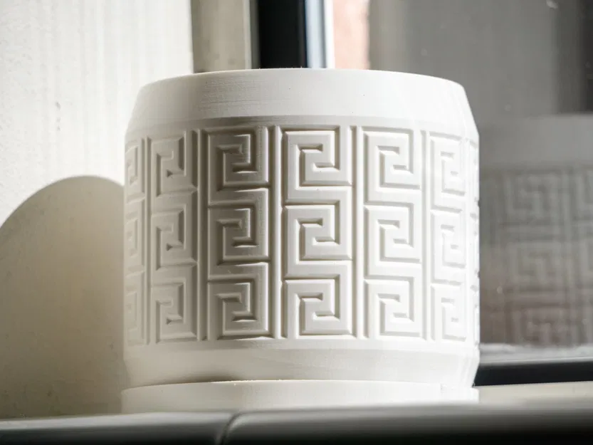 Chậu cây họa tiết Aztec có lỗ thoát nước và khay nhỏ giọt - Image 7