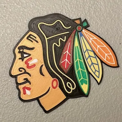Nam châm biểu tượng Chicago Blackhawks đa sắc màu