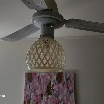 Mẫu chao đèn hoa tulip cho quạt trần