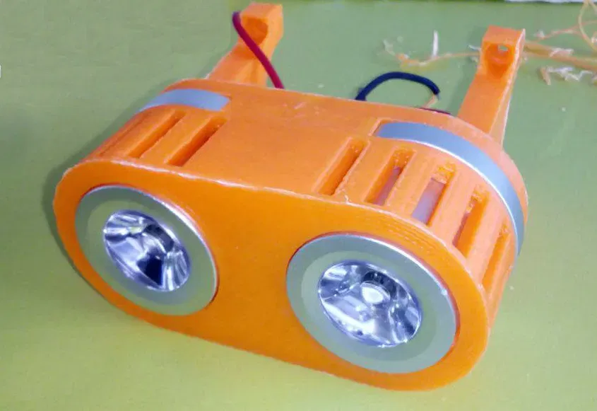 Đèn pha đôi cho xe đạp với tay lái 25mm - Image 4