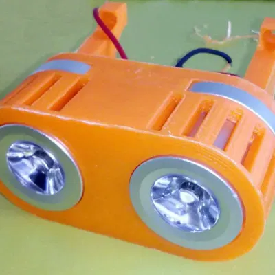 Đèn pha đôi cho xe đạp với tay lái 25mm