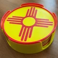 Đồ lót ly chủ đề New Mexico với biểu tượng và ớt - Thumbnail 2