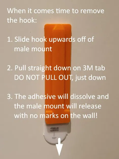 Móc treo tường Command Strip lớn dễ in - Image 10