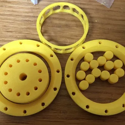 Vòng bi nghiêng với con lăn hình trụ chéo và tham số linh hoạt