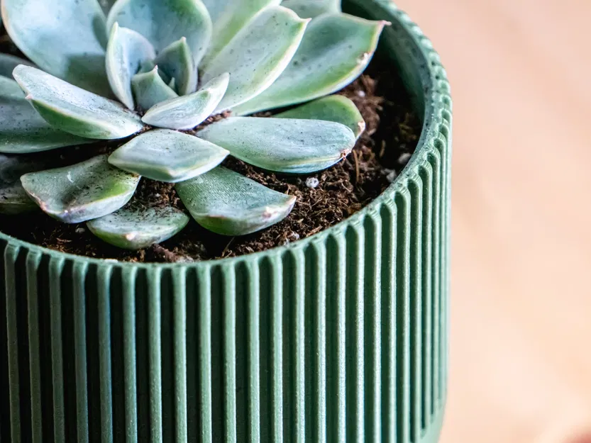 Chậu cây hình đồng hồ cát phong cách hiện đại giữa thế kỷ - Image 2