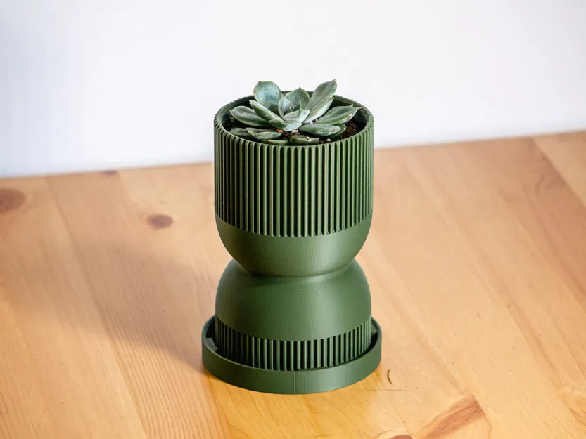 Chậu cây hình đồng hồ cát phong cách hiện đại giữa thế kỷ - Image 6