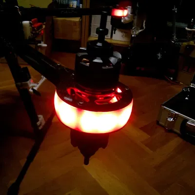 Giá đỡ động cơ Carbon Core 55mm với đèn LED tulip