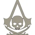 Nghệ thuật treo tường biểu tượng Assassin's Creed Black Flag - Thumbnail 2