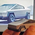 Giá đỡ cửa Tesla Cybertruck với kính nguyên vẹn và kính vỡ - Thumbnail 3