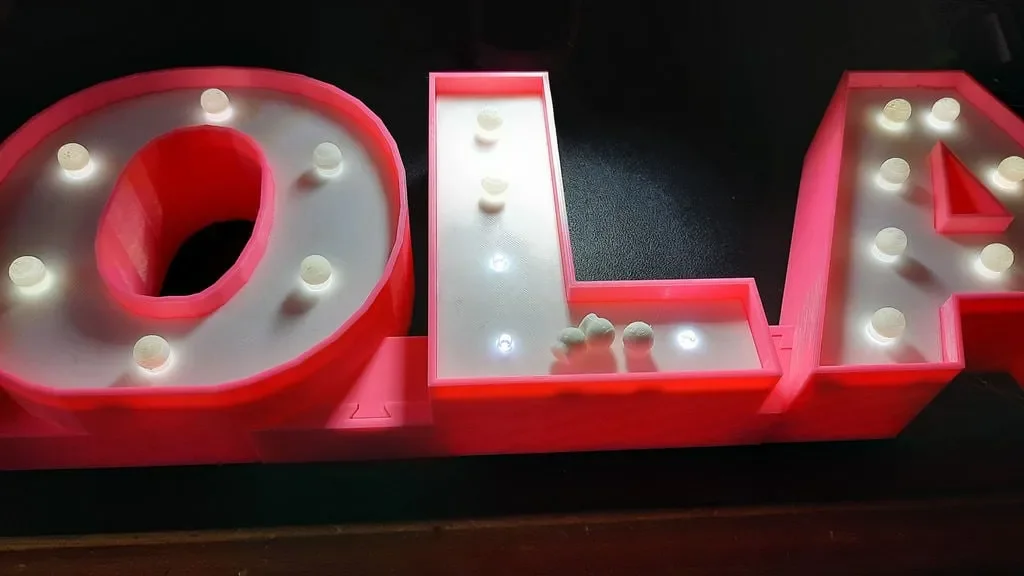 Biển tên phát sáng cho bé gái với đèn LED 25 bóng - Image 5