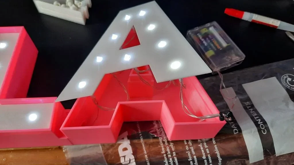Biển tên phát sáng cho bé gái với đèn LED 25 bóng - Image 7
