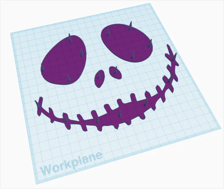 Trang trí bí ngô Halloween Jack Skellington - Image 2