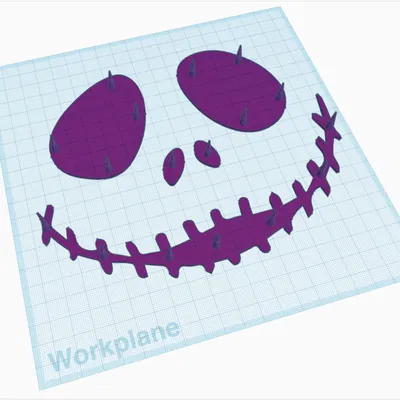 Trang trí bí ngô Halloween Jack Skellington