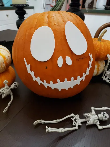 Trang trí bí ngô Halloween Jack Skellington - Image 4
