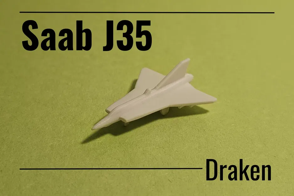 Mô hình J35 Draken micro jet fighter in tại chỗ - Image 1