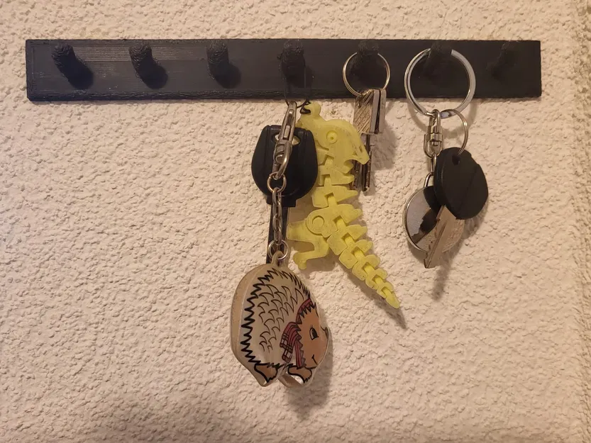 Giá treo chìa khóa đơn giản với 7 móc - Image 2