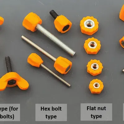 Tay cầm cho bu lông và vít từ M3 đến M6