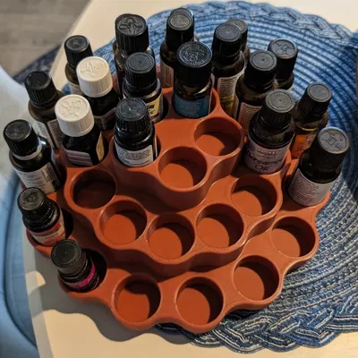 Giá đỡ dầu thơm xoay Lazy Susan cho 32 chai