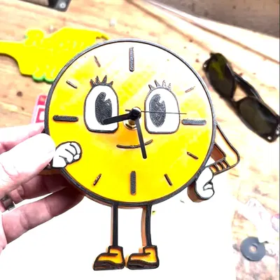 Nhân vật Miss Minutes 3 màu 4 phần