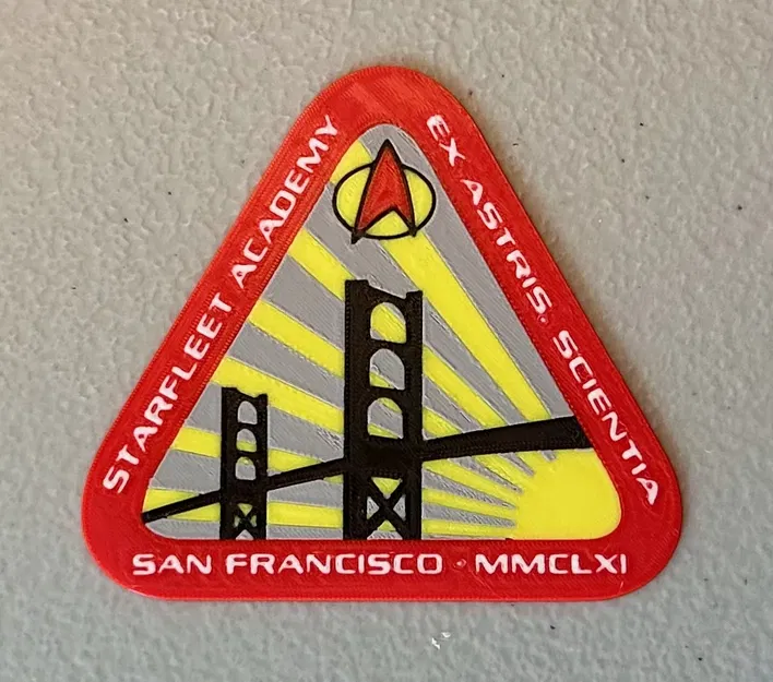 Nam châm biểu tượng Học viện Starfleet nhiều màu sắc - Image 1