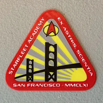 Nam châm biểu tượng Học viện Starfleet nhiều màu sắc