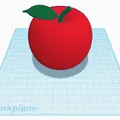 Mô hình táo 3D từ Tinkercad - Thumbnail 1