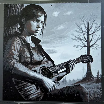 Ellie chơi guitar trong The Last of Us