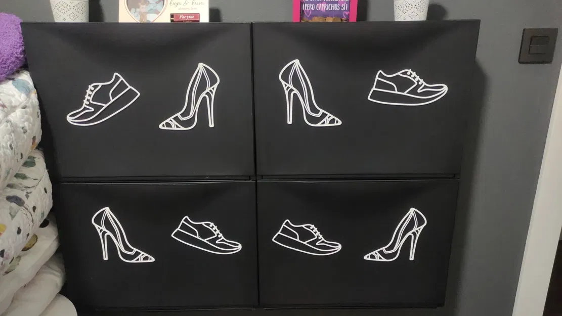 Đường nét cho giày dép với hình bóng dễ nhận diện - Image 1