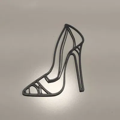 Đường nét cho giày dép với hình bóng dễ nhận diện