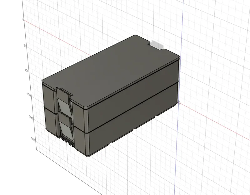 Hộp phân loại Gridfinity 4x2 có khóa và có thể xếp chồng - Image 2