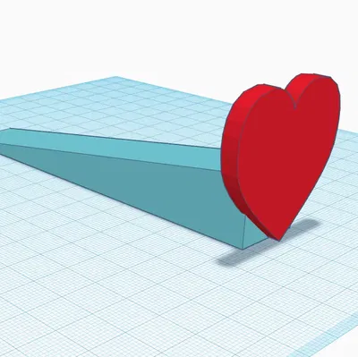 Cái chặn cửa hình trái tim dễ in