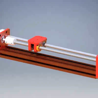 Trục tuyến tính với động cơ Nema 17 từ máy in 3D cũ