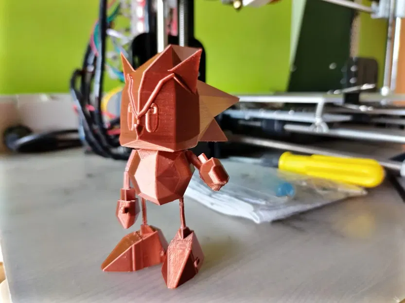 Nhân vật Sonic Poligonal phong cách Low Poly - Image 2