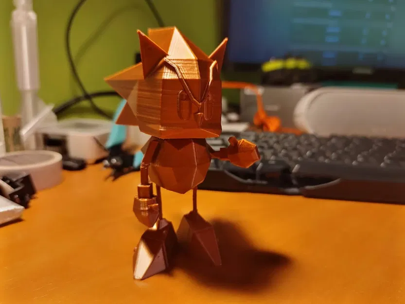 Nhân vật Sonic Poligonal phong cách Low Poly - Image 5