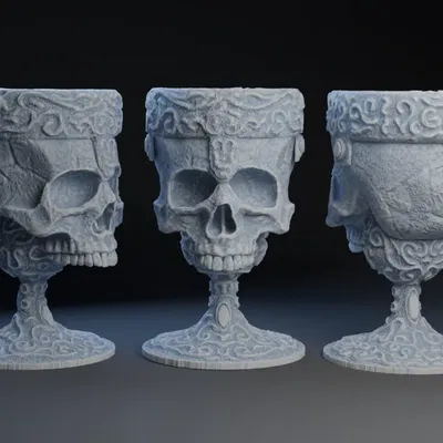 Cốc Hình Đầu Xương Độc Đáo