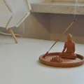 Giá đỡ nhang phong cách thiền độc đáo cho nhang que và nhang nón - Thumbnail 1
