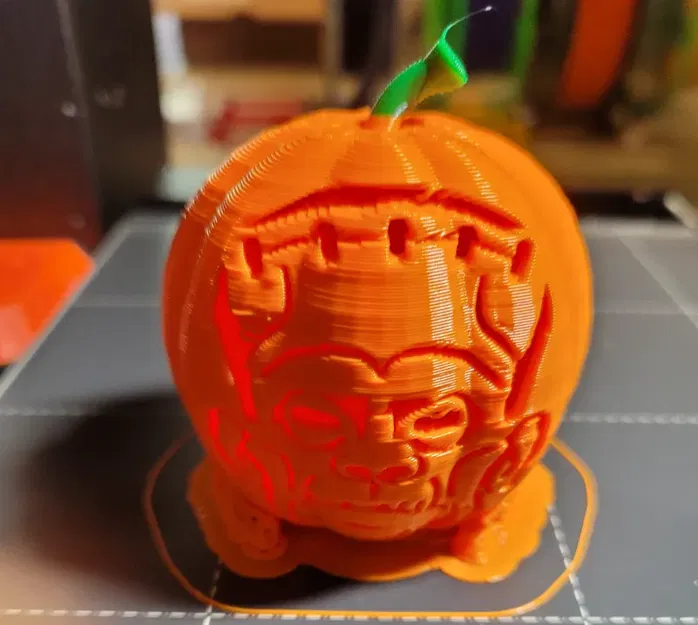 Quái vật bí ngô Franky với mặt Frankenstein có đèn LED - Image 2